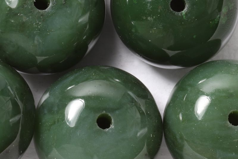 Jade/14K gold Earrings